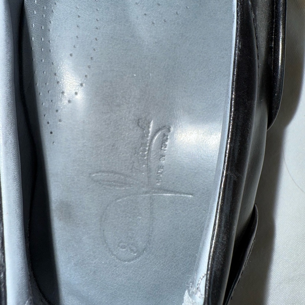 Men's Black Woven Leather Slip-On Loafers - Picture 9 of 11